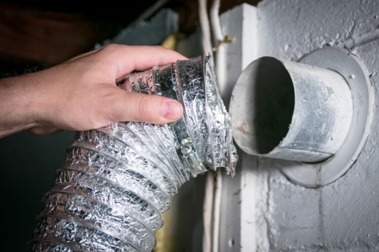 dryer vent cleaning cost hand removing piece