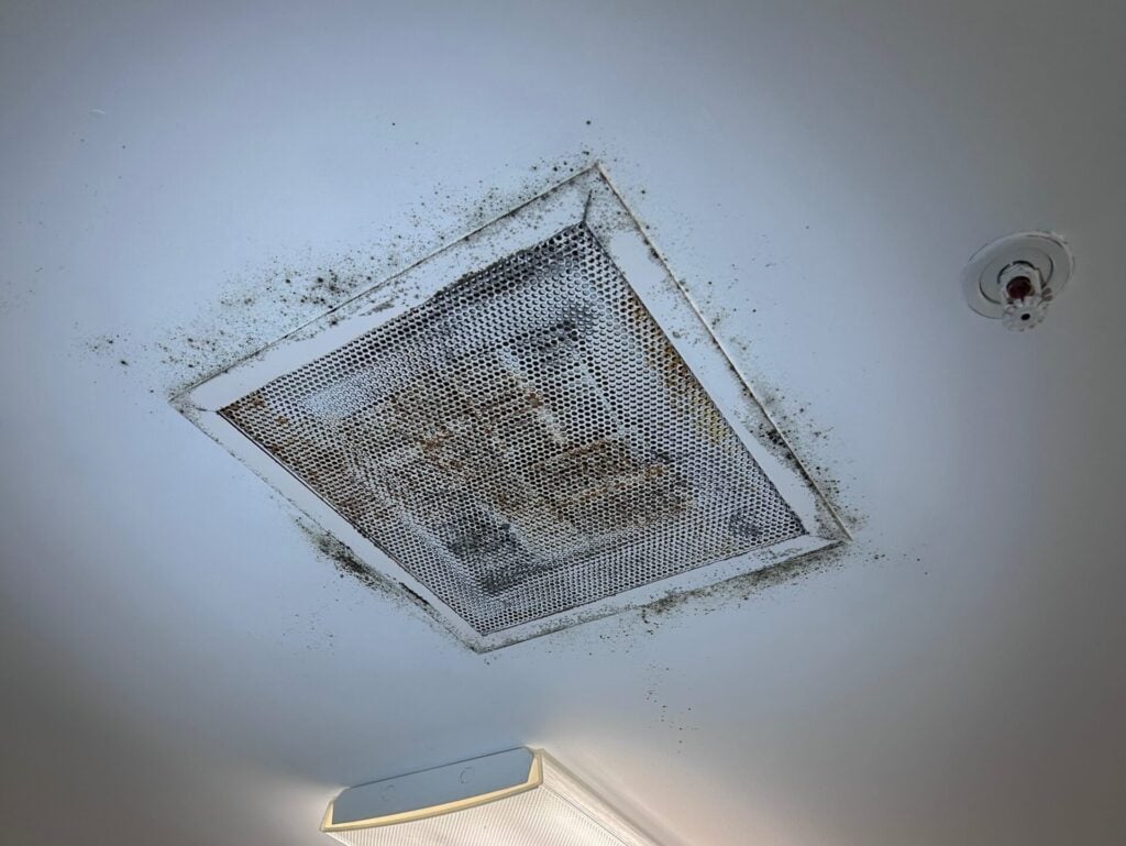 commercial air vent cleaning dirty vent mold